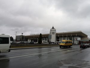 Grodno Dworzec PKP / Чыгуначны Вакзал (widok od ul. Orzeszkowej)