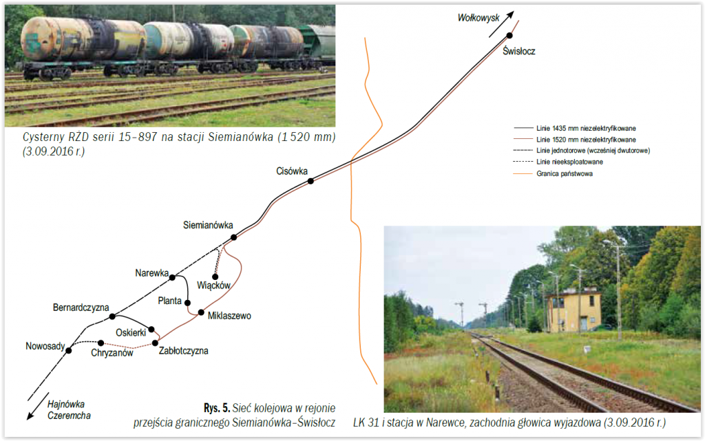 Połączenia kolejowe między Polską i Białorusią. Franciszek Maciążek, Komunikacja kolejowa między Polską a Białorusią, zrzut ekranu, s. 36
